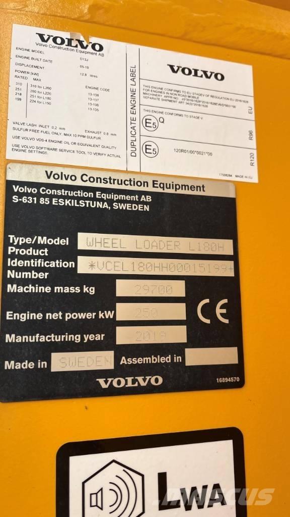 Volvo L180H Wielladers