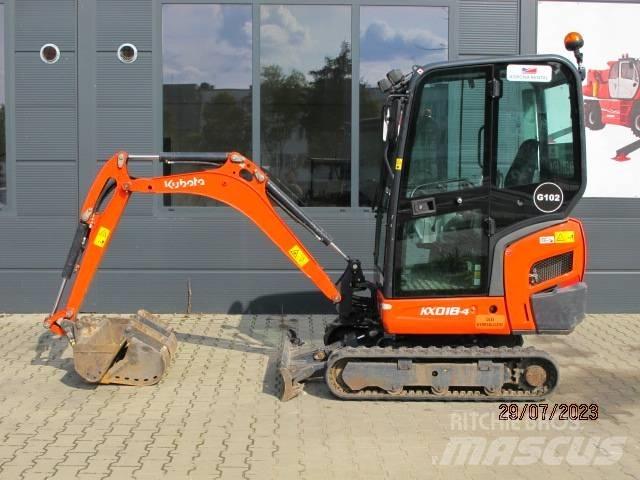 Kubota KX 018-4 Minigraafmachines < 7t