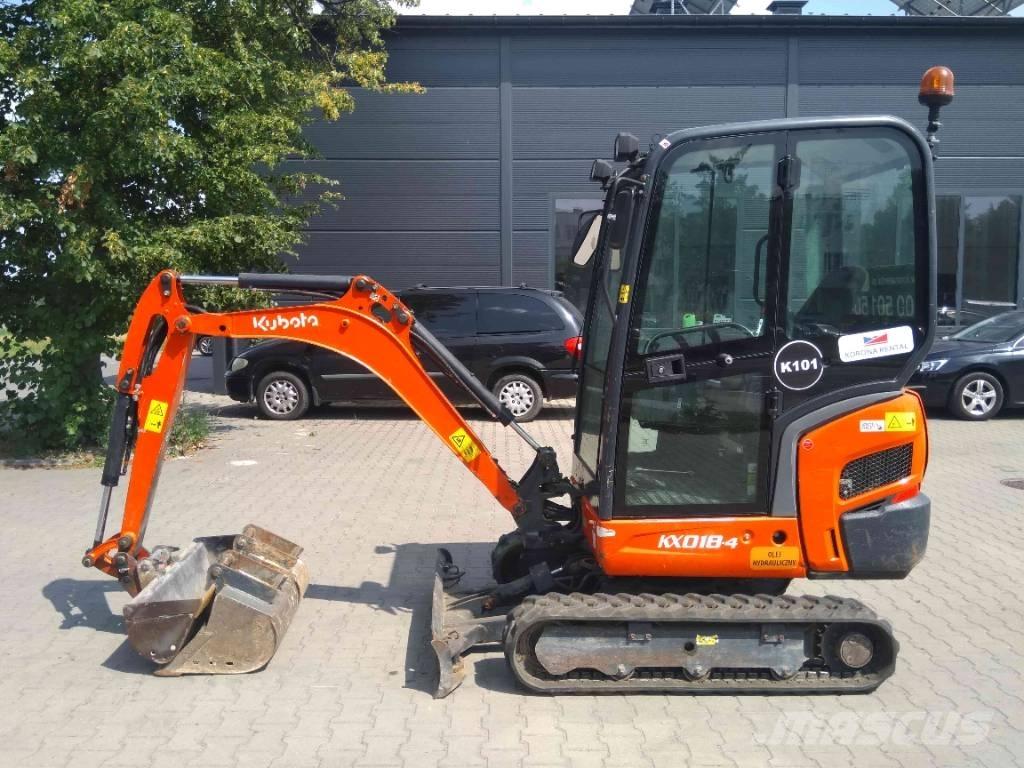 Kubota KX 018-4 Minigraafmachines < 7t