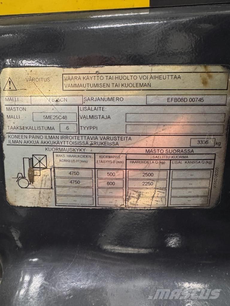 Mitsubishi FB25CN Elektrische heftrucks