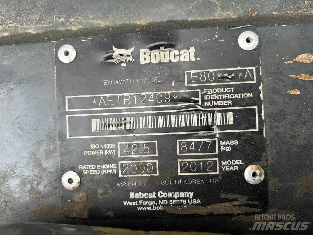 Bobcat E 80 Rupsgraafmachines