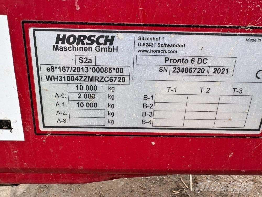 Horsch Pronto 6 DC Zaaicombinaties