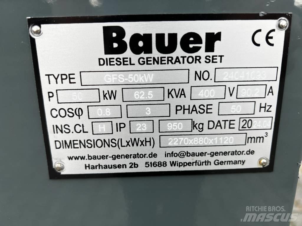 Bauer 69 KVA Diesel generatoren