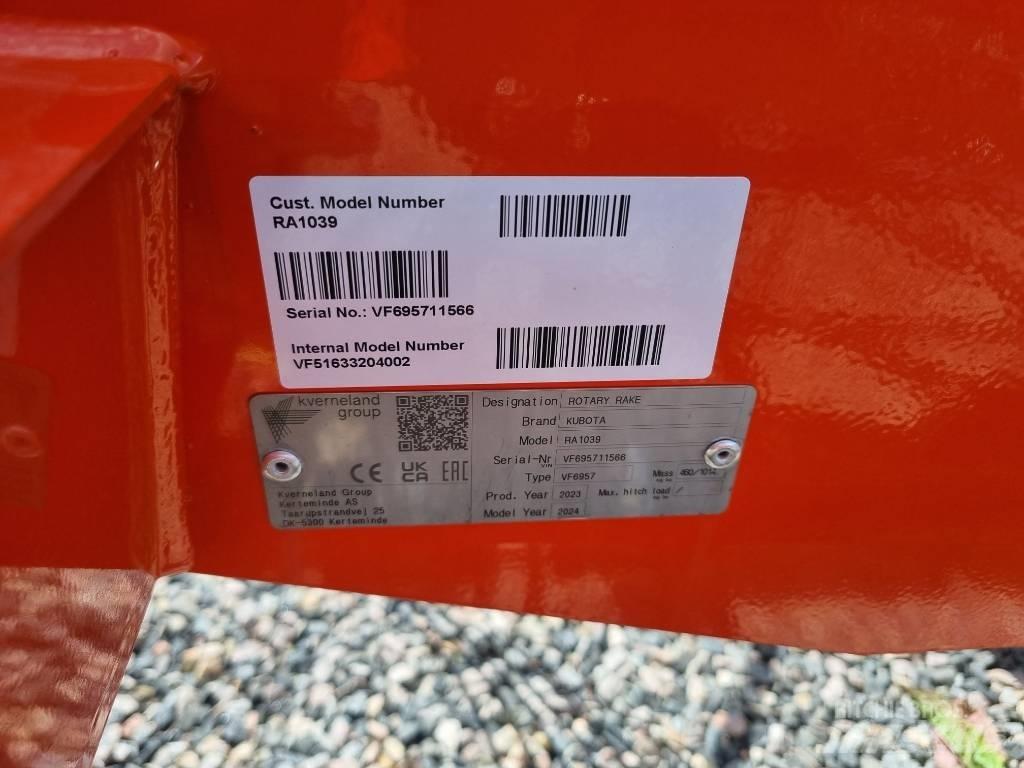 Kubota RA 1039 Zwadharken