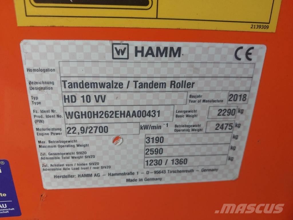 Hamm HD 10 VV Trilmachines