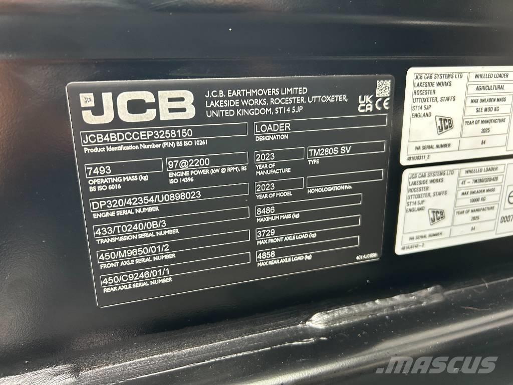 JCB TM280S Verreikers voor landbouw
