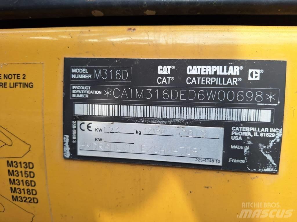 CAT M 316 D Wielgraafmachines