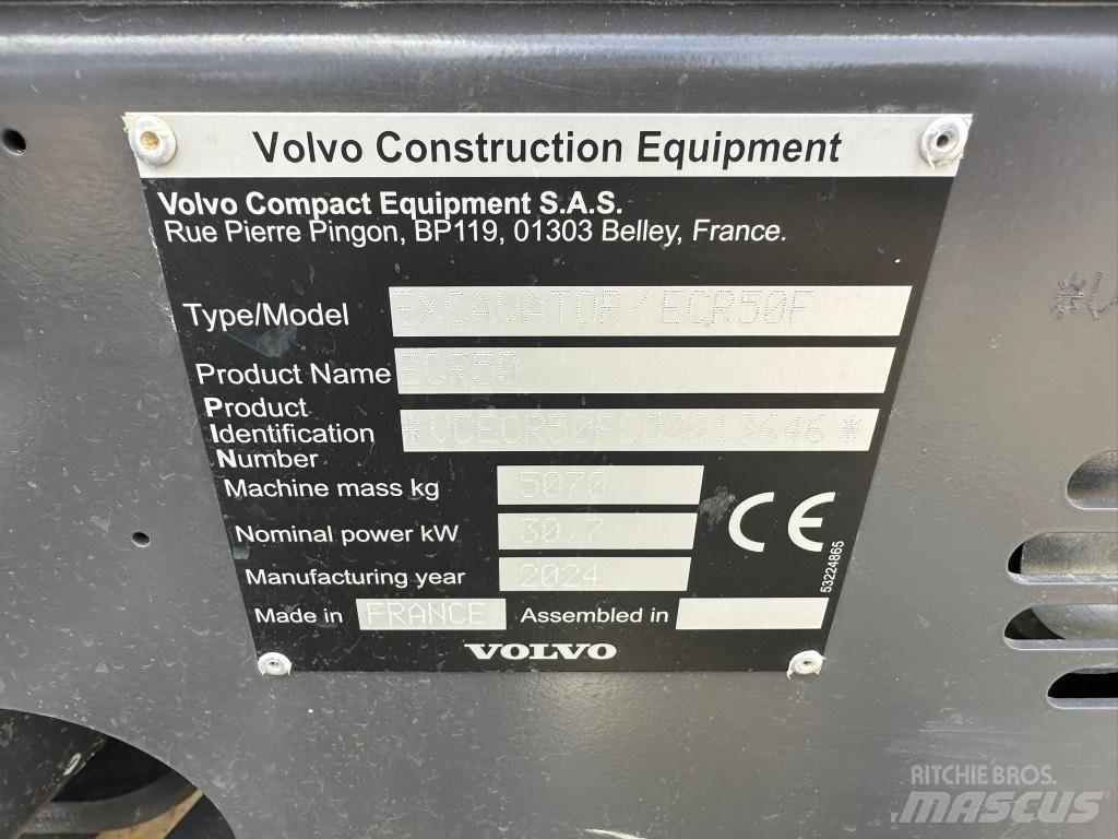 Volvo ECR50 F Minigraafmachines < 7t