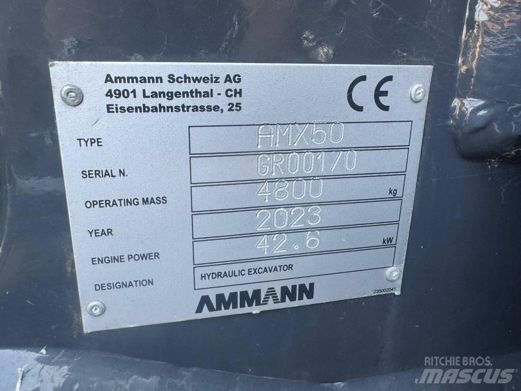 Ammann AMX 50 Minigraafmachines < 7t
