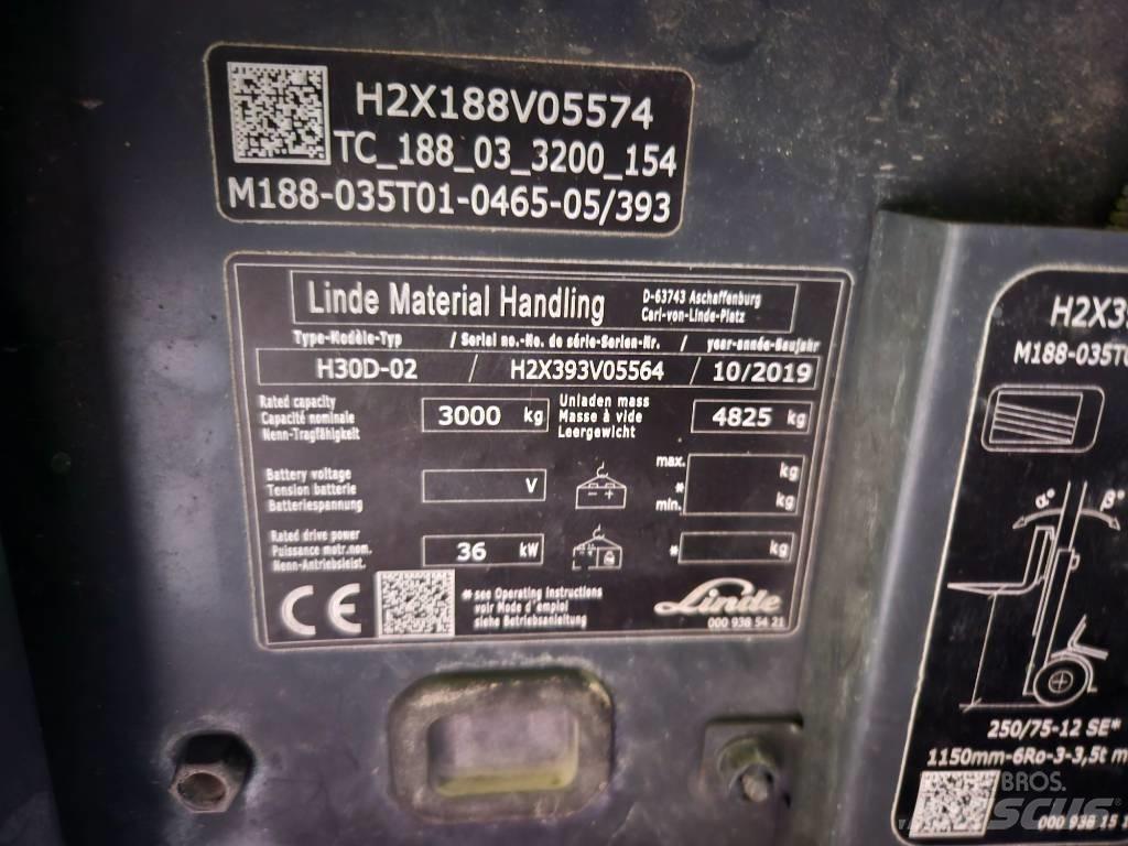 Linde H30D Diesel heftrucks