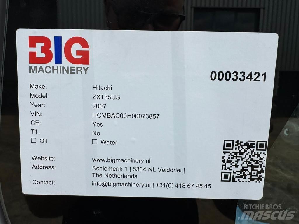 Hitachi ZX135US Speciale Graafmachines