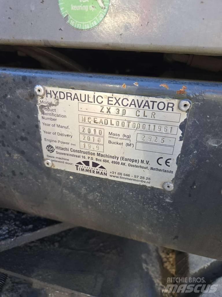Hitachi ZX 30 Minigraafmachines < 7t