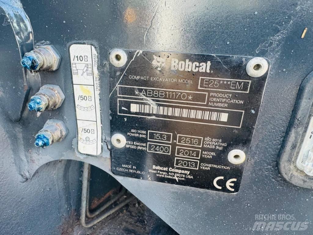 Bobcat E 25 Minigraafmachines < 7t