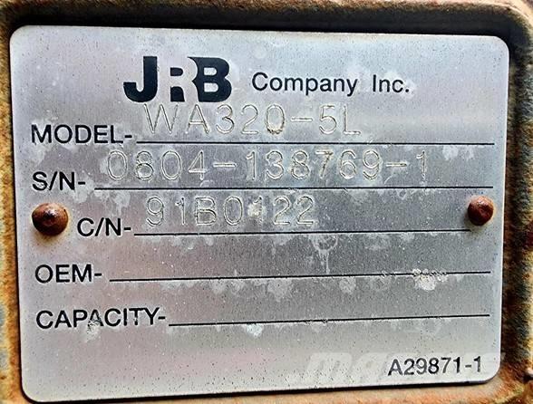 JRB WA 320-5L Overige componenten