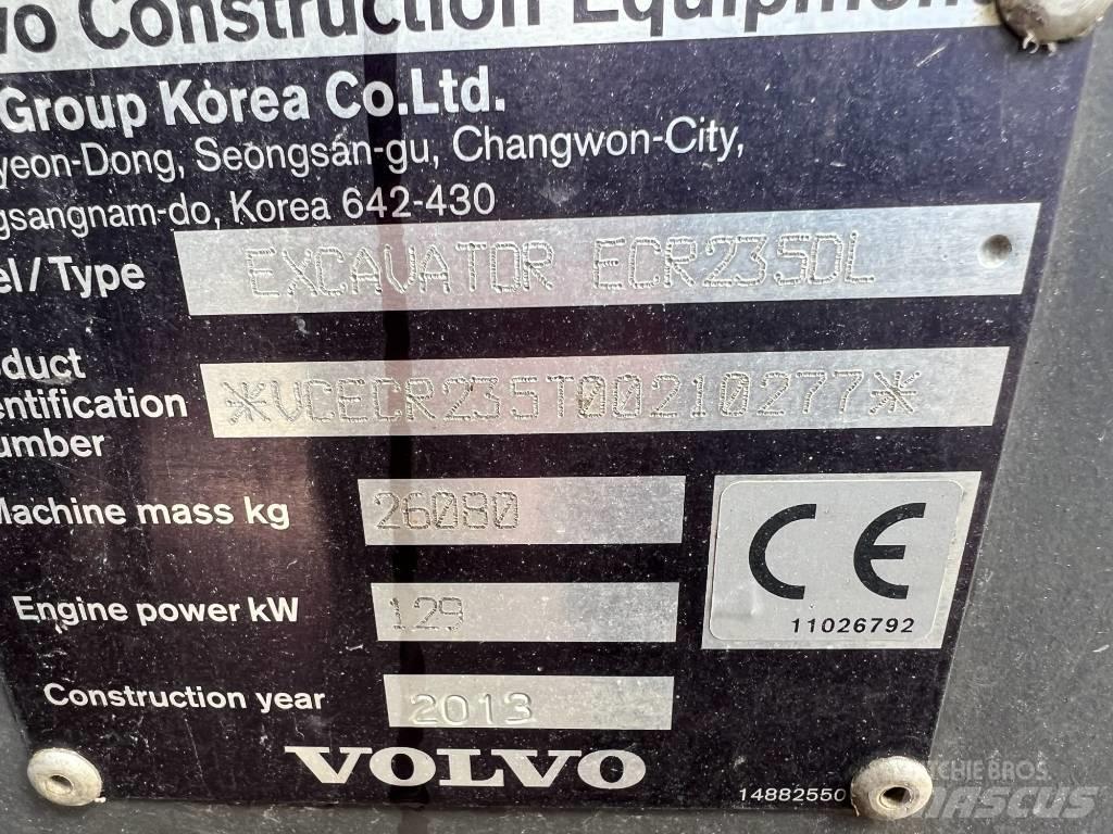 Volvo ECR235DL Rupsgraafmachines
