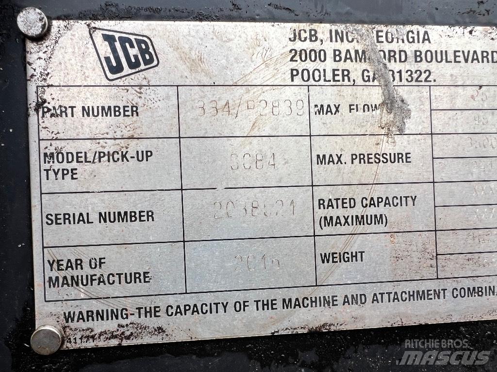 JCB 3C84 Overige componenten