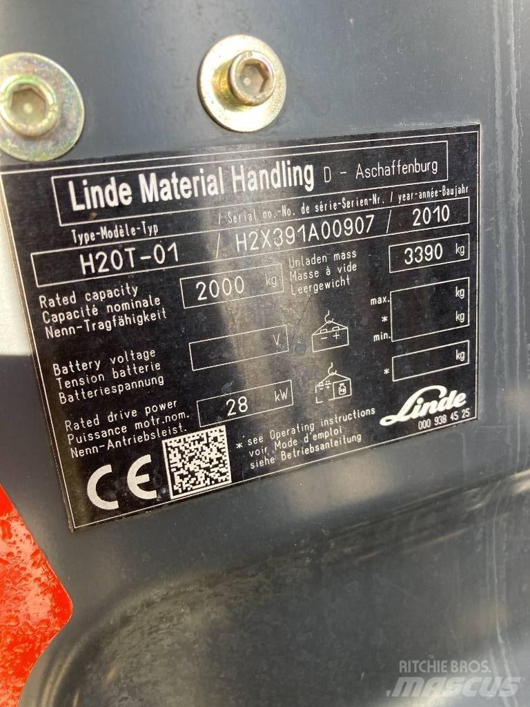 Linde H20T/391 LPG heftrucks