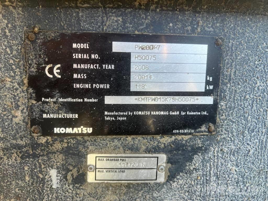 Komatsu PW 200-7 Wielgraafmachines