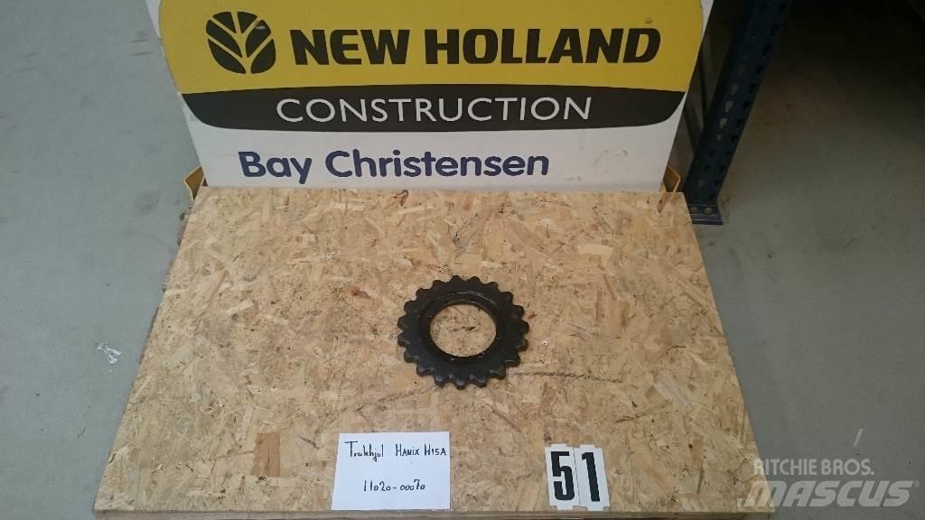 Hanix H15A Trækhjul Rupsbanden, kettingen en onderstel