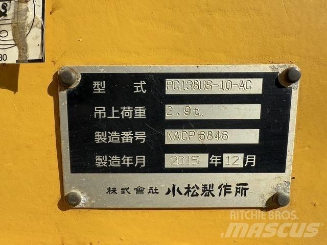 Komatsu PC 138 US-10 Rupsgraafmachines
