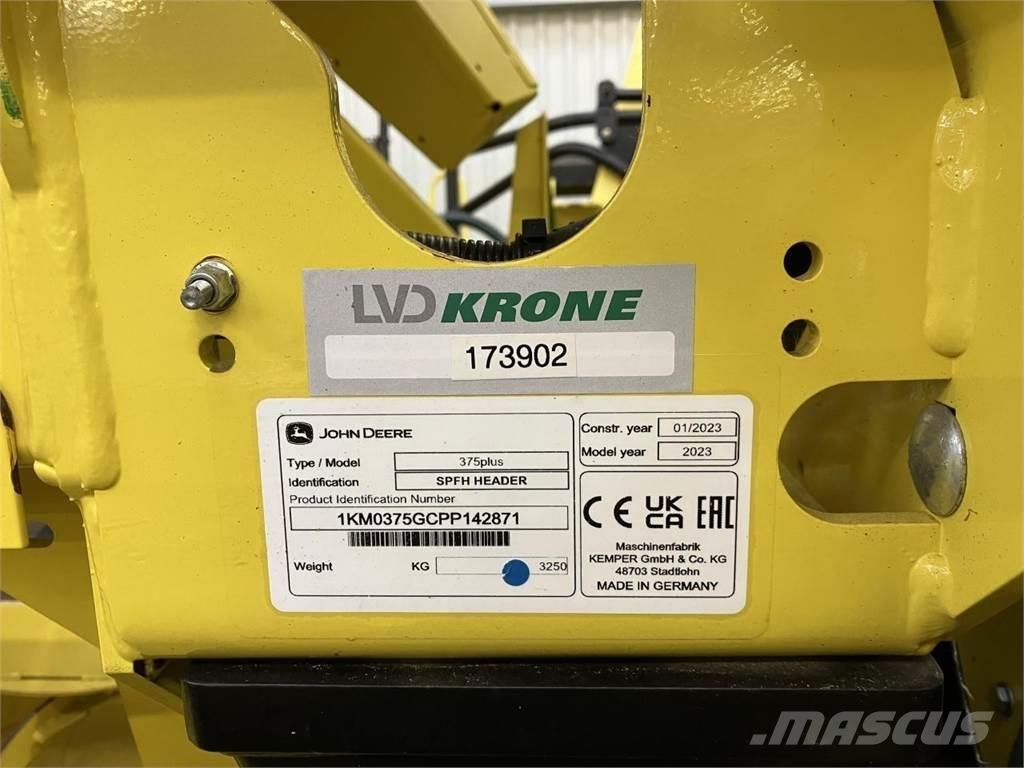 Kemper 375Plus Accessoires voor maaidorsmachines