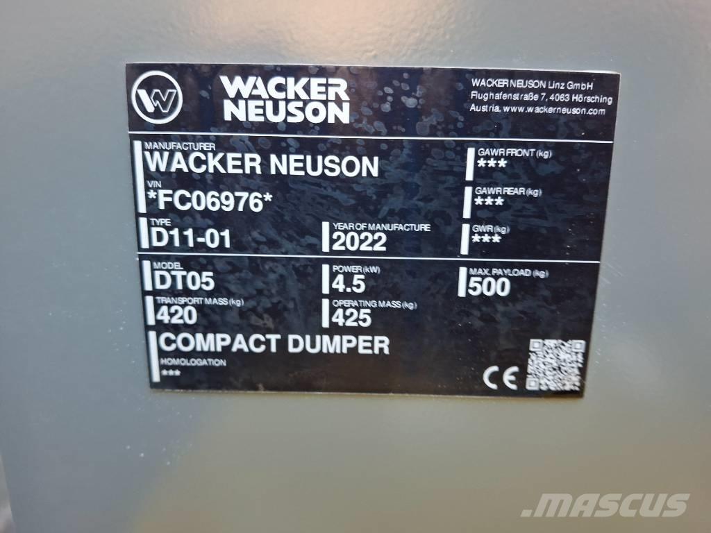Wacker Neuson DT 05 Rupsdumpers