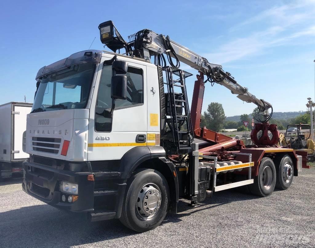 Iveco Stralis 430 Containertrucks met kabelsysteem