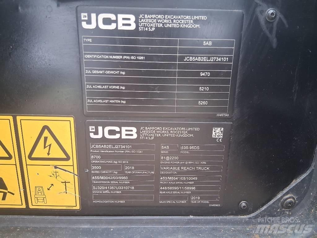 JCB 535-95 Telescopische wielladers