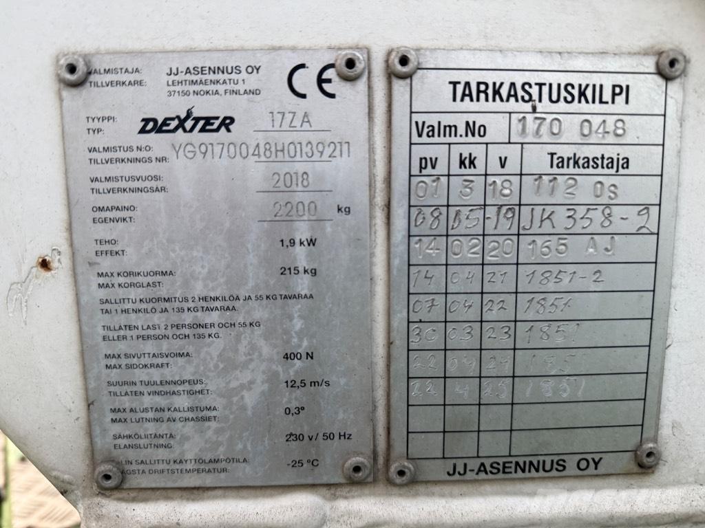 Dexter 17ZA Aanhanger hoogwerkers