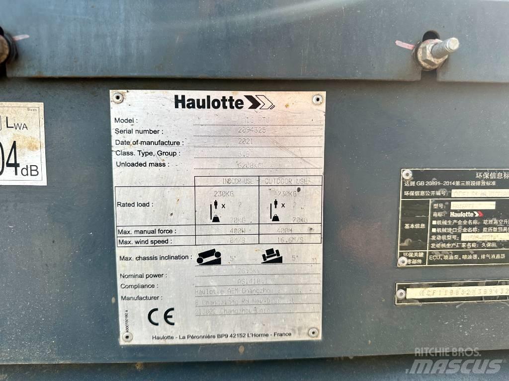 Haulotte HA16RTJ Knikarmhoogwerkers