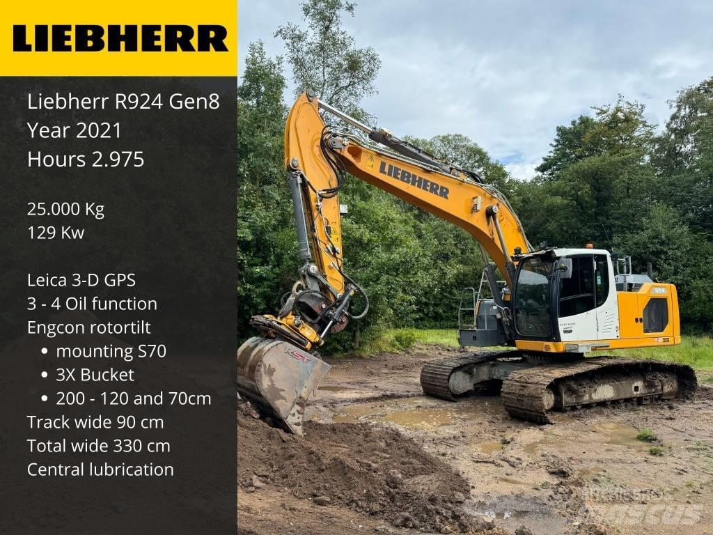 Liebherr R 924 Rupsgraafmachines
