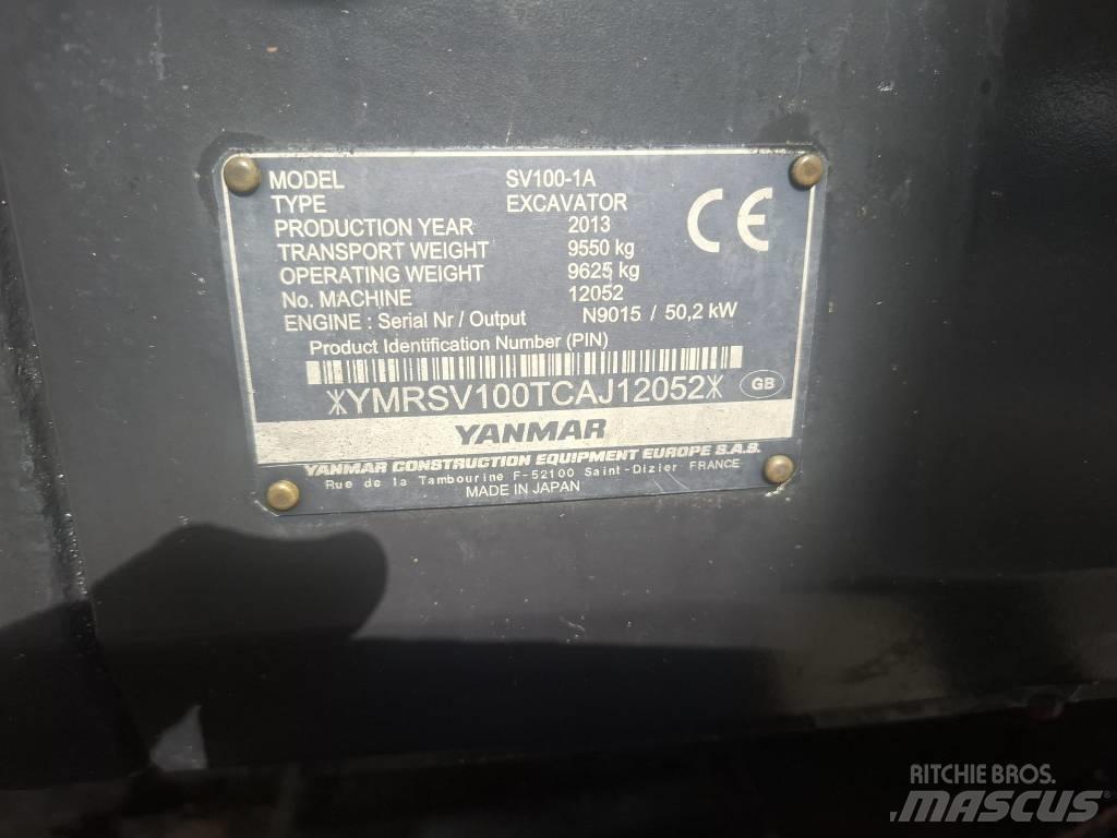 Yanmar SV 100-1A Midigraafmachines 7t - 12t
