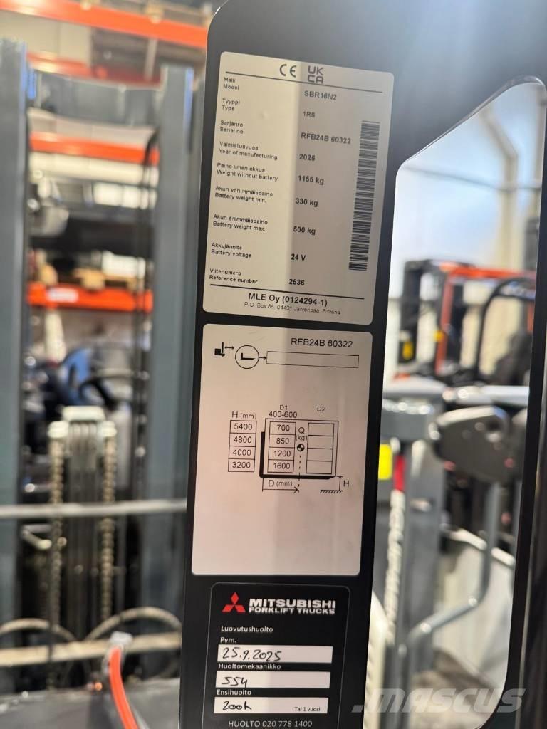 Mitsubishi SBR16N2 Zelfrijdende stapelaars