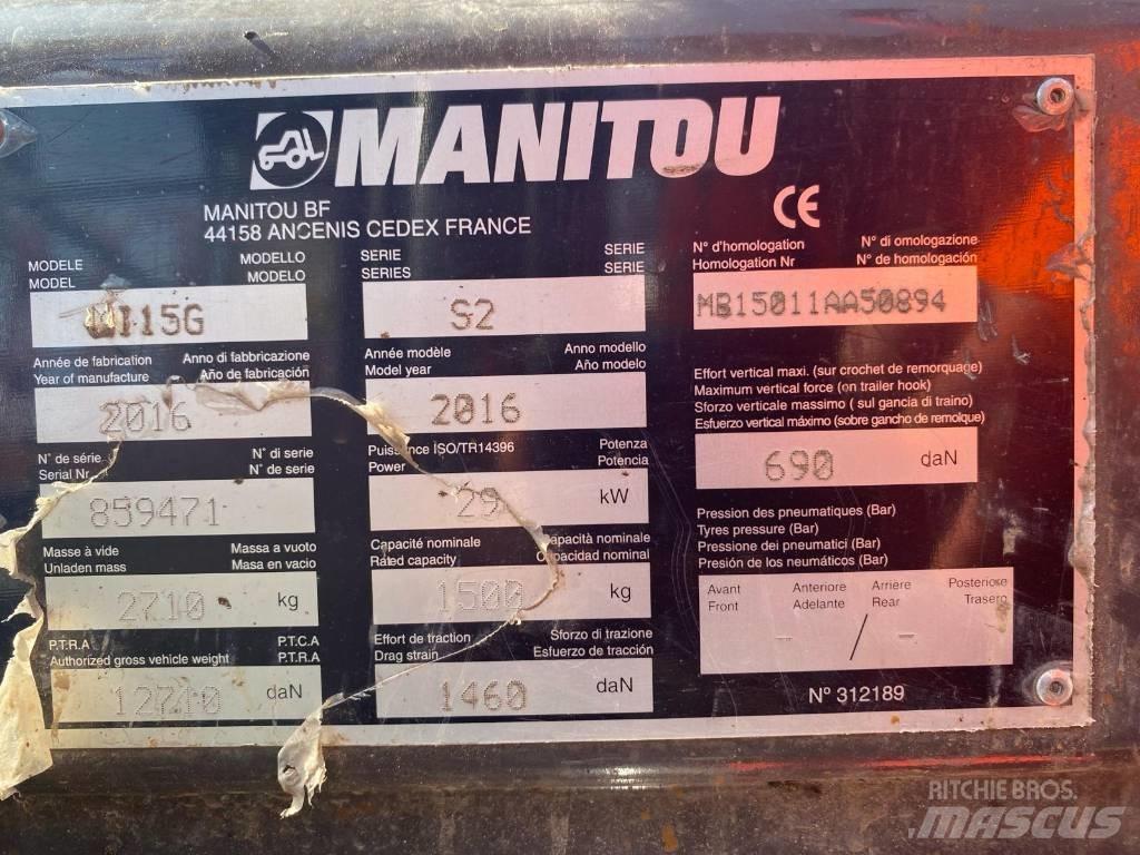 Manitou MI 15 G LPG heftrucks