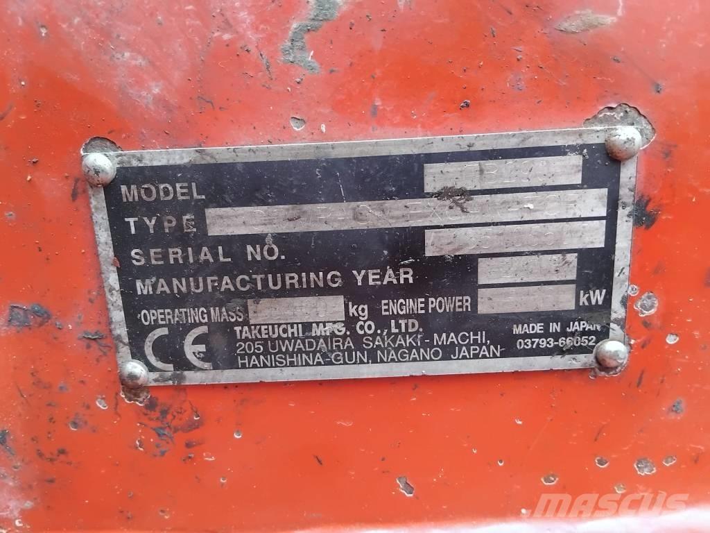 Takeuchi TB290 Minigraafmachines < 7t