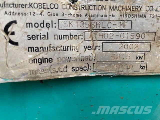 Kobelco SK 135 SR LC Rupsgraafmachines