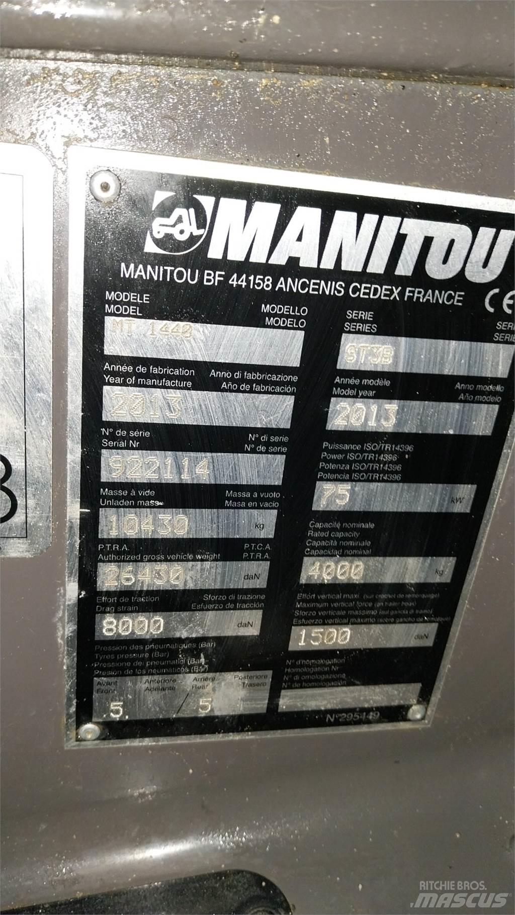 Manitou MT1440 Verreikers