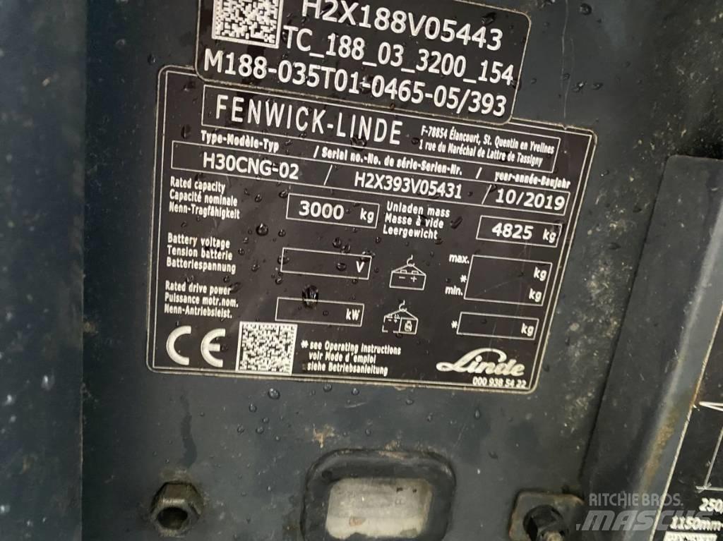 Linde H30CNG-02 LPG heftrucks