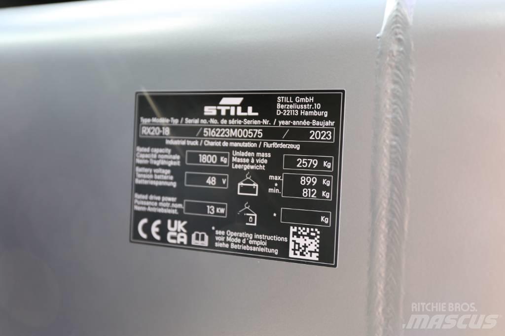 Still RX20-18 Elektrische heftrucks