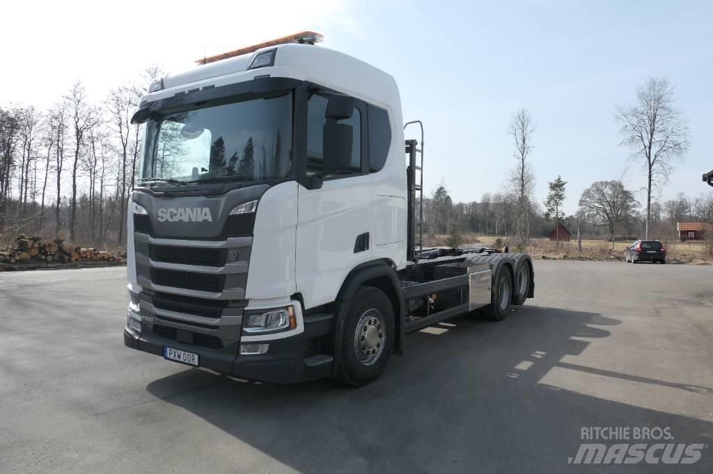 Scania R500 B6x2nb Vrachtwagen met containersysteem