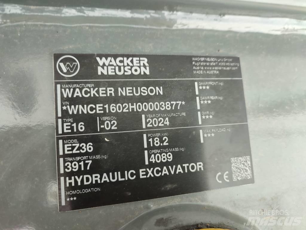 Wacker Neuson EZ 36 Minigraafmachines < 7t