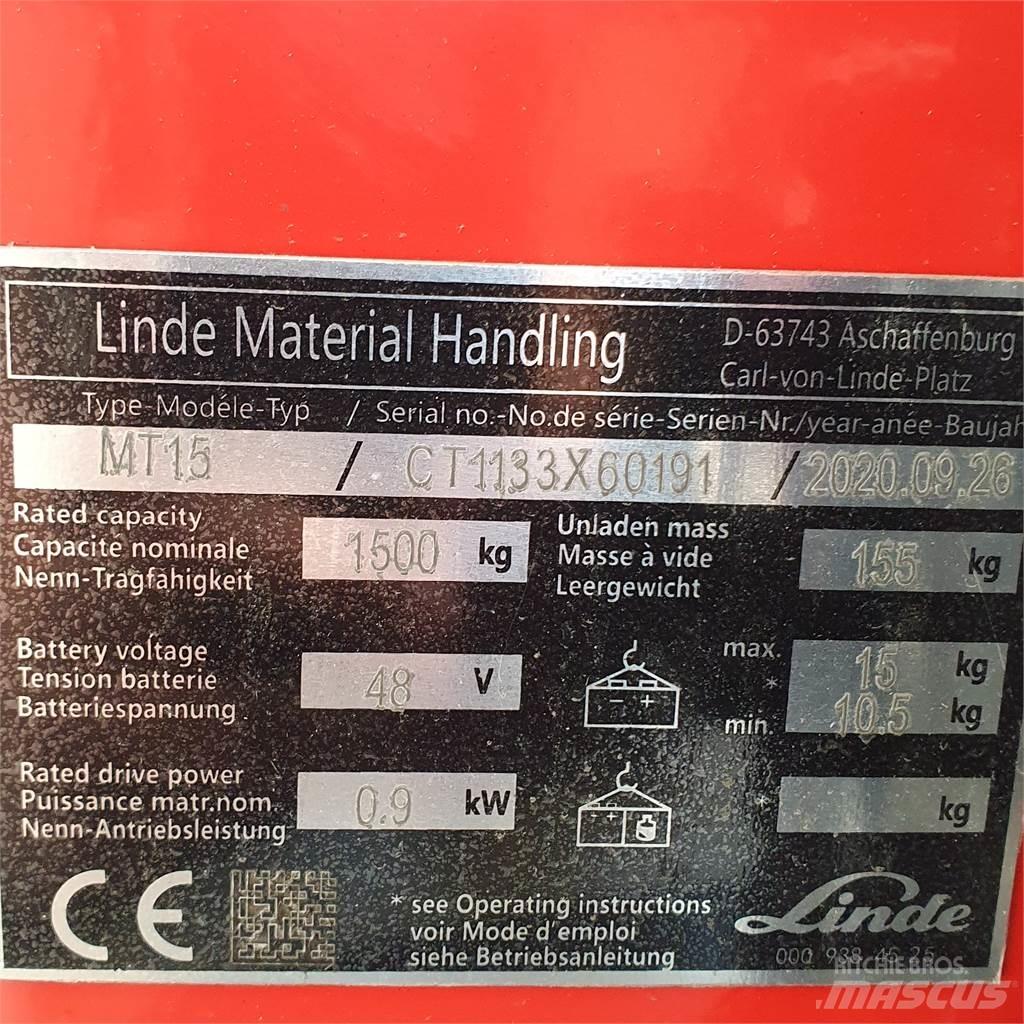 Linde MT15 Electro-pallettrucks