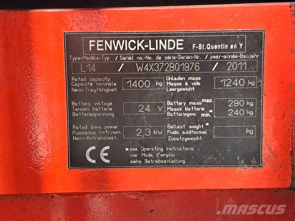 Linde L14 Stapelaar meeloop