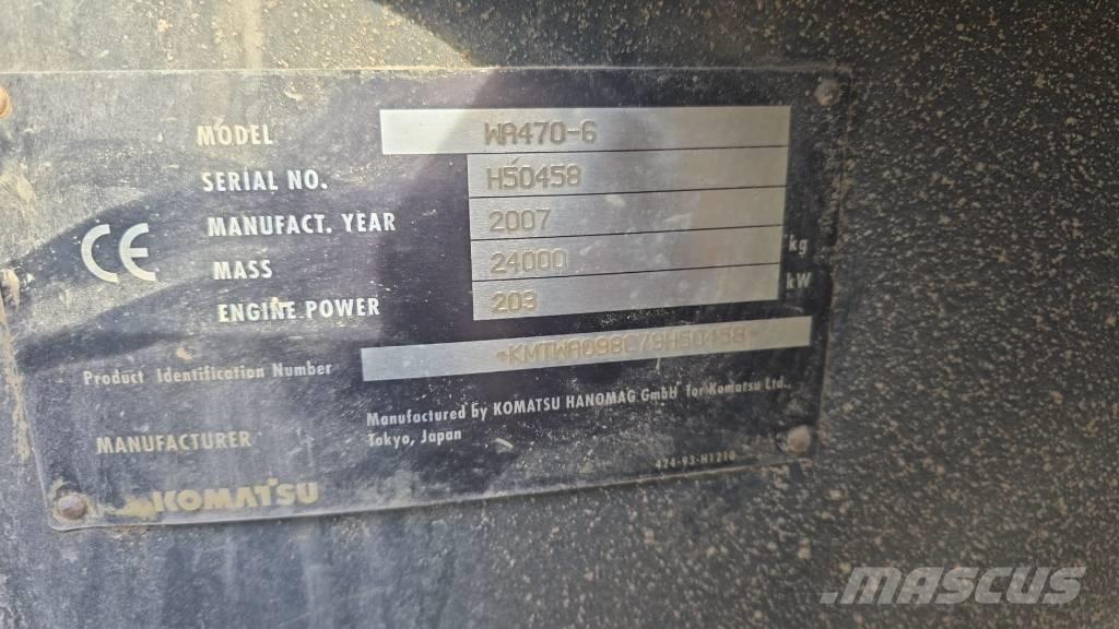 Komatsu WA 470-6 Wielladers