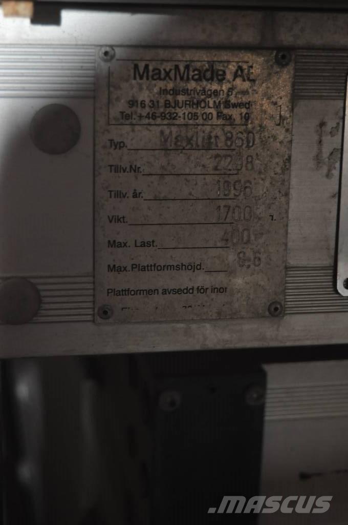  Max Made AB SAXLIFT Laden en Lossen - overige