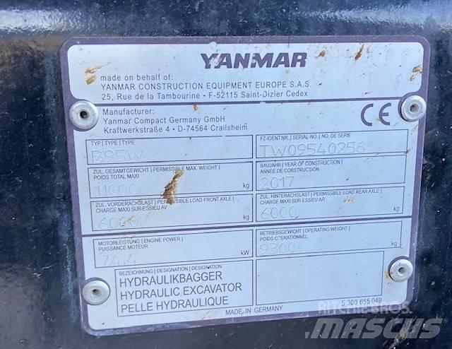 Yanmar B95W Wielgraafmachines