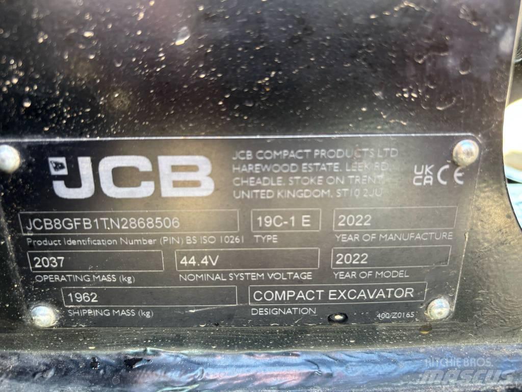 JCB 19 C-1 E Minigraafmachines < 7t