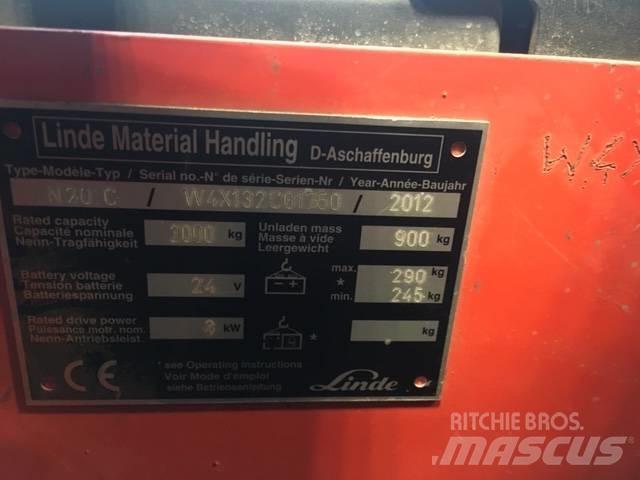 Linde N20C/132 Orderpicker voor laag niveau