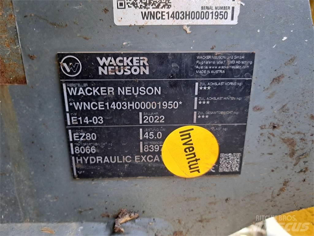 Wacker Neuson EZ80 Rupsgraafmachines