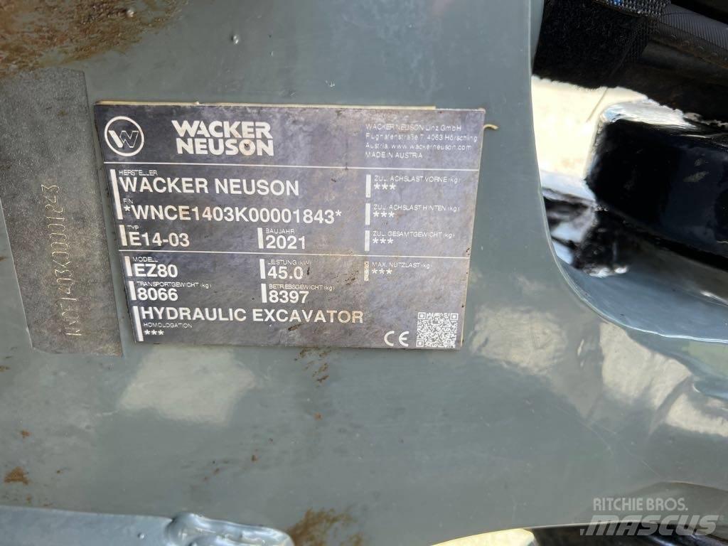 Wacker Neuson EZ80 Rupsgraafmachines